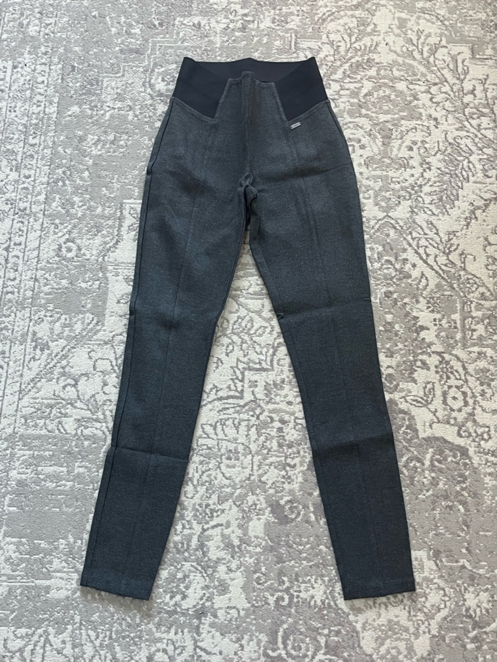 A/X Armani Exchange Black Skinny Jeans with Elastic Panel Waist